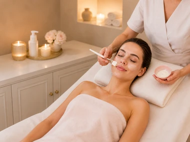 GMG 45-Minute Glow Up offer including an express facial, lash tint and eyebrow tint and shape. Offer price £69, normally £85.